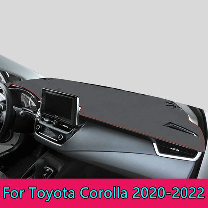 Leather Pad Dashboard Cover Non-Slip Mat Dashmat for Toyota Corolla (2020–2022)