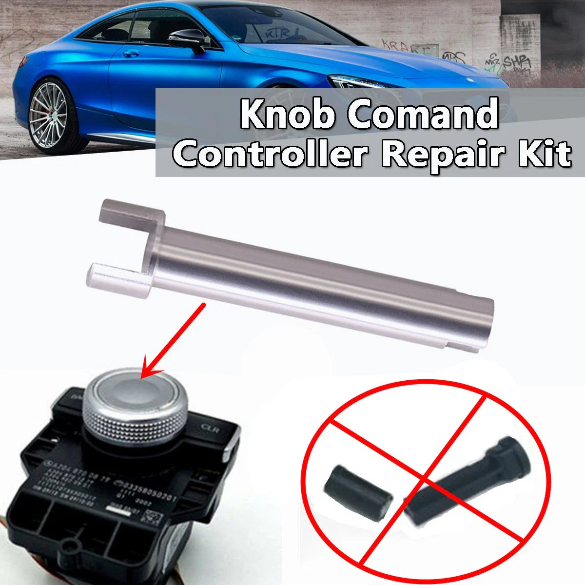 Repair Shaft COMAND Controller scrolling knob for Mercedes