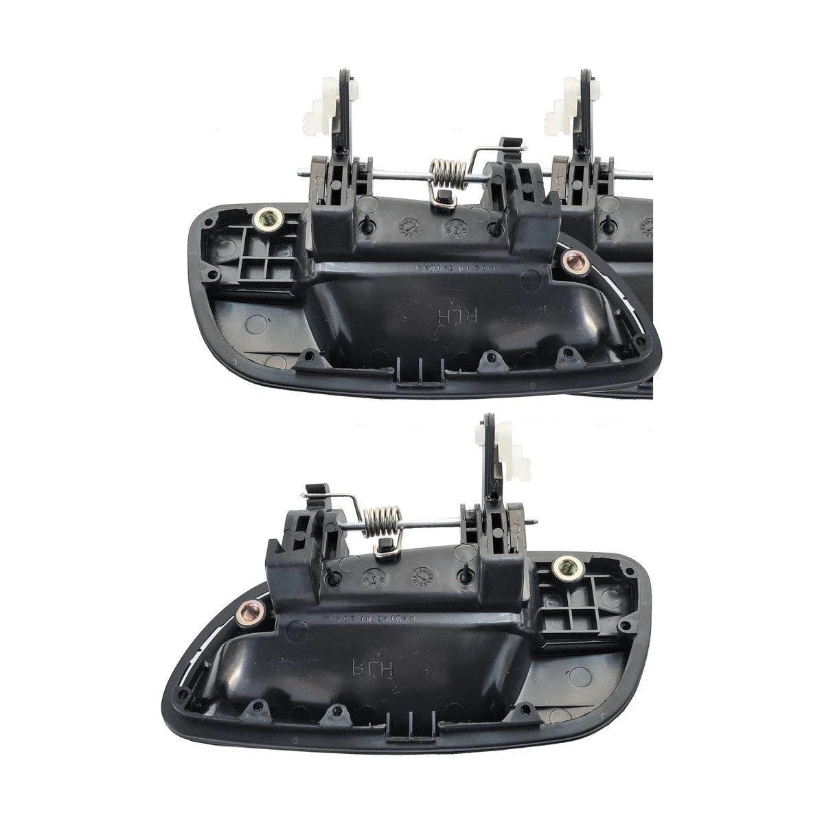 Set of 2 Outer Door Handles for Hyundai Elantra XD (2000–2006) Black