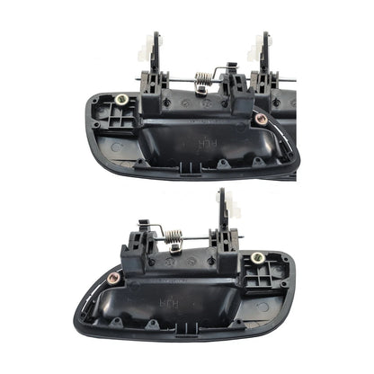 Set of 2 Outer Door Handles for Hyundai Elantra XD (2000–2006) Black