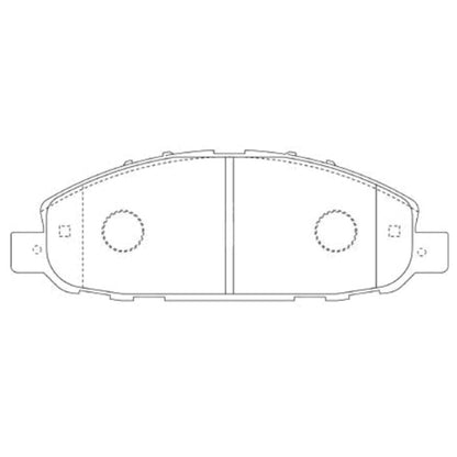 Set of 4 Front Disc Brake Pads for Nissan Caravan E25 (2001–2012) Turbo Diesel