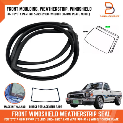 Windshield Weatherstrip Seal Rubber for Toyota Hilux Ute (88-96)