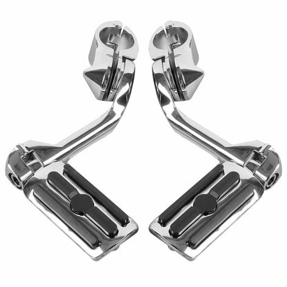 Mustache Engine Guard Crash Bar Footpegs for Harley Softail Deluxe (2000-2017)