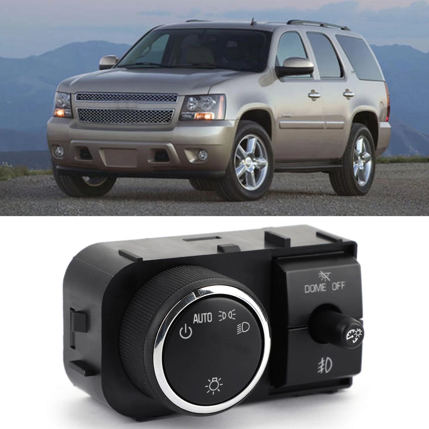 Headlight Ceiling Switch 25858705 for GM Trucks & SUVs (2007–2013)