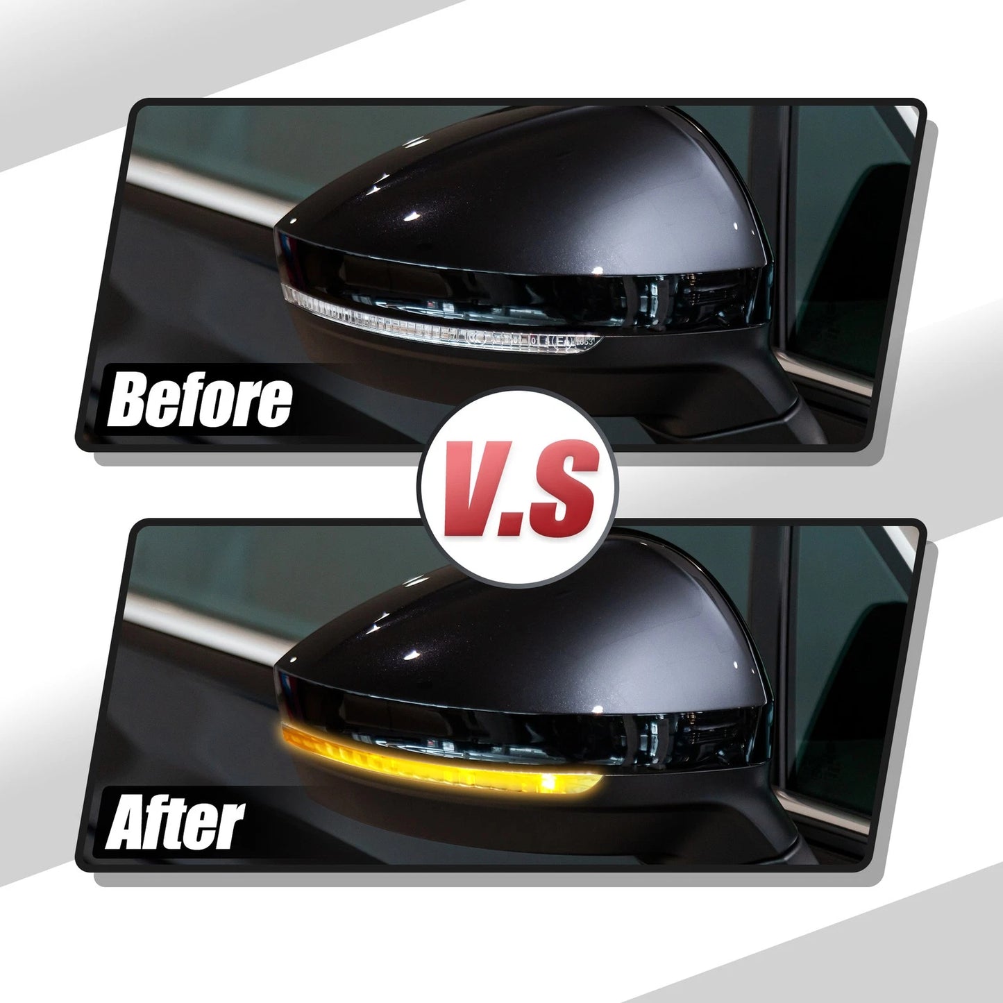 2X LED Mirror Turn Signal Lights for Ford Explorer