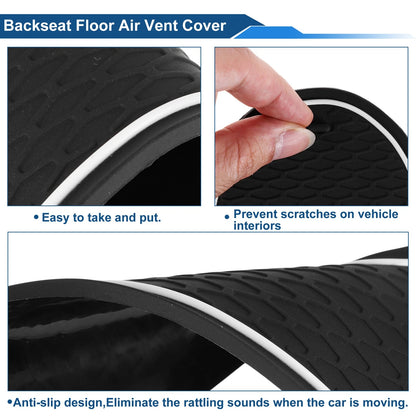 Set of 12 Non-Slip Mats for VW Polo MK6 (2018–2024) PVC White