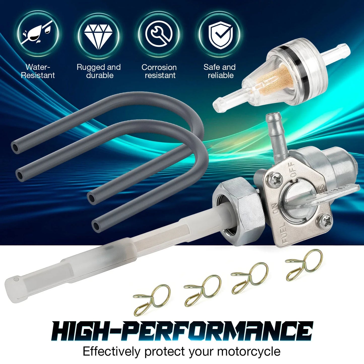 Fuel Petcock for Honda FourTrax TRX300/TRX250/TRX250X/TRX200SX (1988–1988)