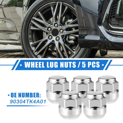 5 Pcs Wheel Lug Nuts M14x1.5 for Honda Odyssey, Pilot