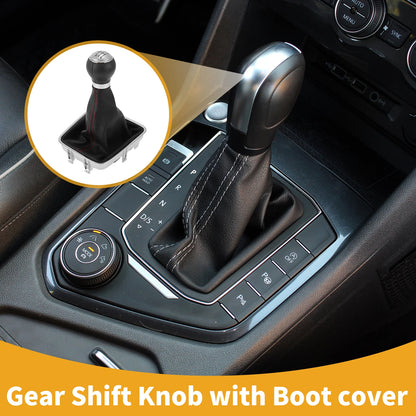 6 Speed Gear Shifter Knob with Cover No. 5N0711113 for VW Tiguan (2007–2015)