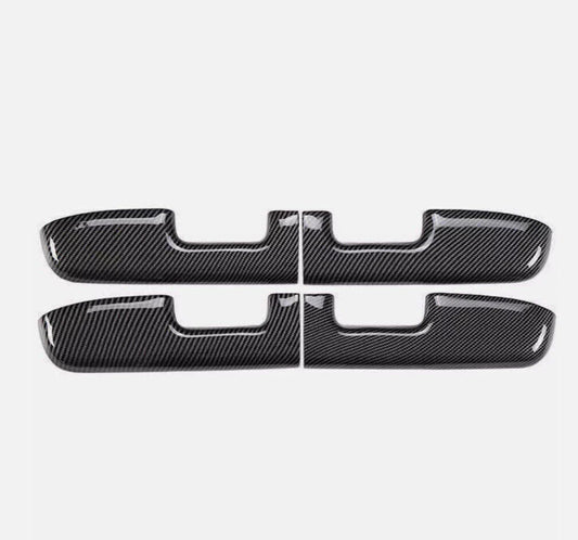 4X CF Door Handle Armrest Cover Trim Cap for Toyota Corolla (2003–2008)