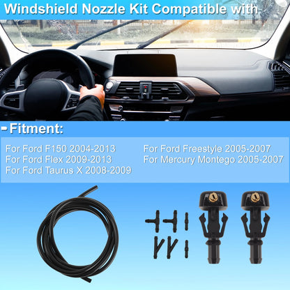 Windshield Washer Nozzle Kit for Ford F150 (2004–2013) 3W7Z17603AA