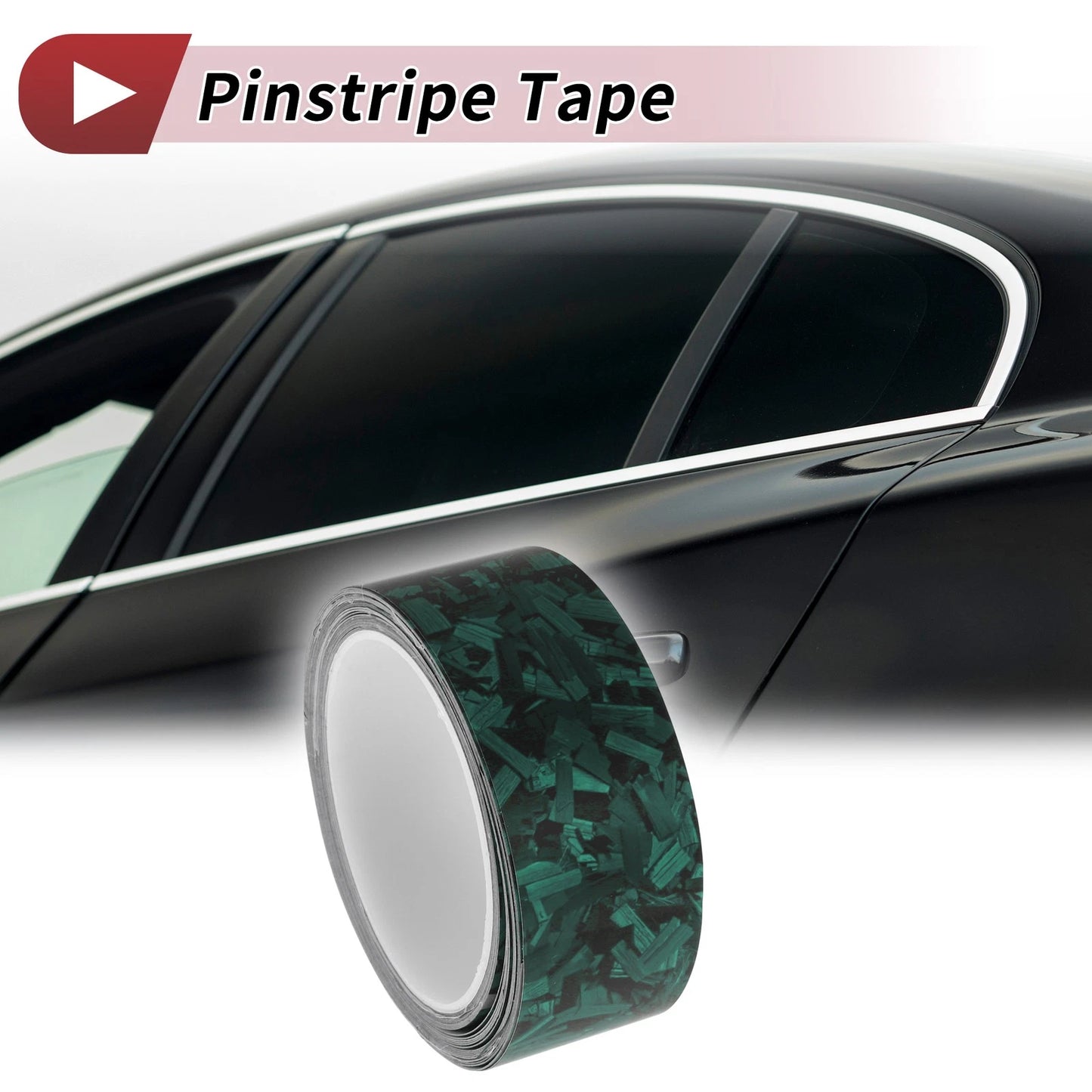 Pinstripe Tape 40mm x 8.5m Matte Green for Car Motorcycle Boat