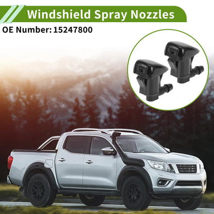 Windshield Washer Nozzle Set with Hose Connector for Pontiac (No. 15247800)