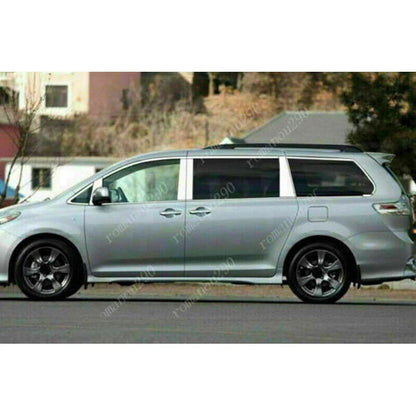 Chrome Window Strips Pillar Post Covers for Toyota Sienna (2011–2020)