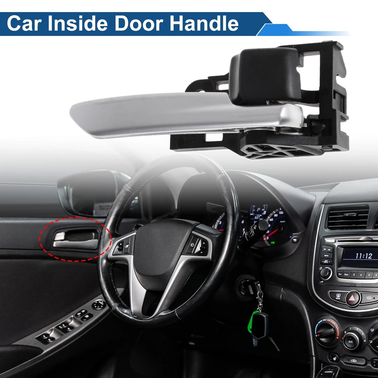 Front Driver Side Interior Door Handle for Toyota RAV4 (2019–2022) No. 6920506170C0