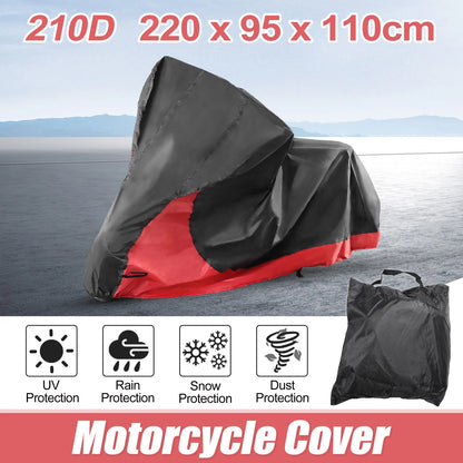 2 in 1 Storage Bag Motorcycle Cover for Harley Sportster Iron 883, Street 750