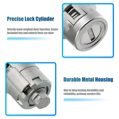Door Lock Cylinder 1 Pair for Chevrolet GMC (2010-2015)