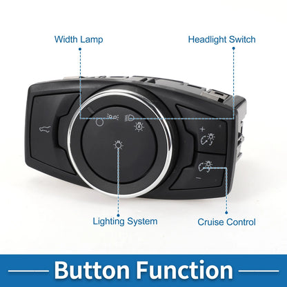 Headlight Switch for Ford Focus (2015–2018) No.GJ5Z11654B/HLS1749/F1EZ-11654-B/SW-7464