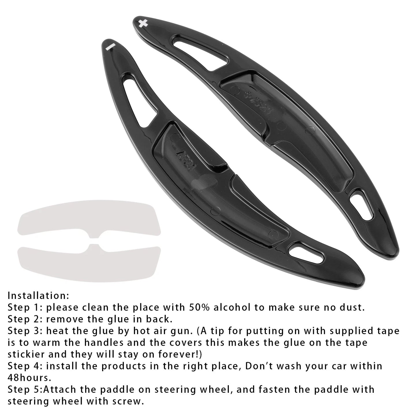 Gear Shift Pallets for Porsche Cayenne Macan (2015–2023) Black