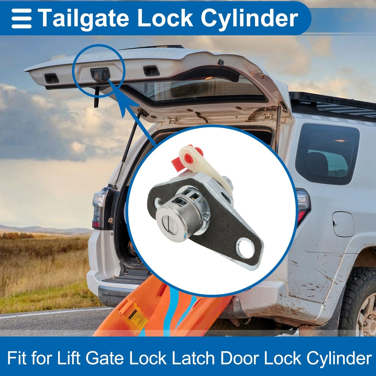 Trunk Lock Cylinder Set with 2 Keys for Honda Civic