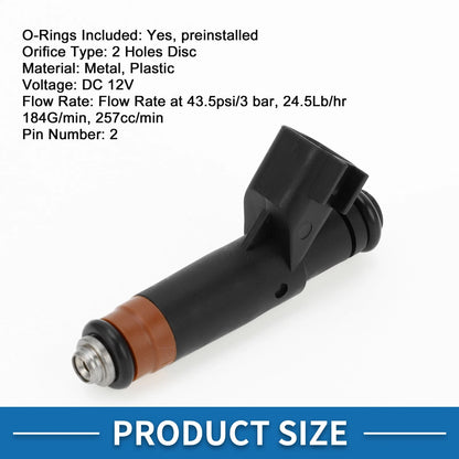 Fuel Injector No. 4L8Z-9F593-AA for Ford Escape (2005–2008) 3.0L Black