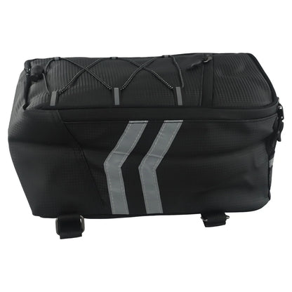 8L Tail Bag for Motorcycle PU Leather Waterproof Large Capacity Storage Bag
