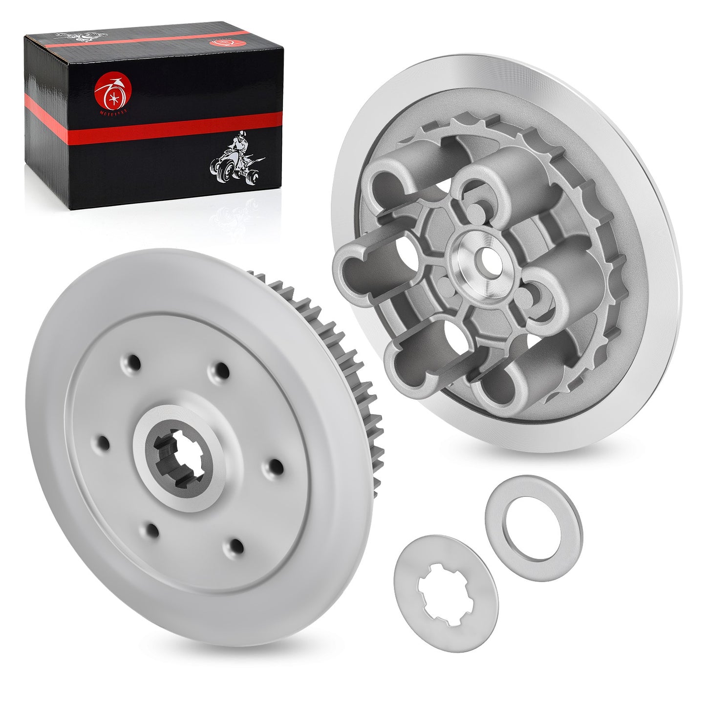 Clutch Pressure Plate Inner Hub & Lock Washer for Suzuki RM250 (1996–2006)