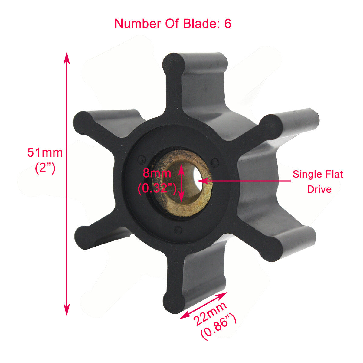 Replacement Impeller for Milwaukee M18 Transfer Pumps (2018–Present)