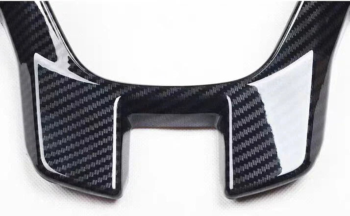 Carbon Fiber ABS Interior Steering Wheel Cover Trim for Ford Ranger (2015–2022)