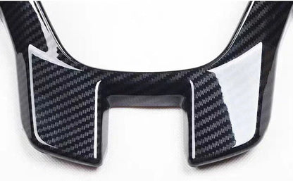 Carbon Fiber ABS Interior Steering Wheel Cover Trim for Ford Ranger (2015–2022)