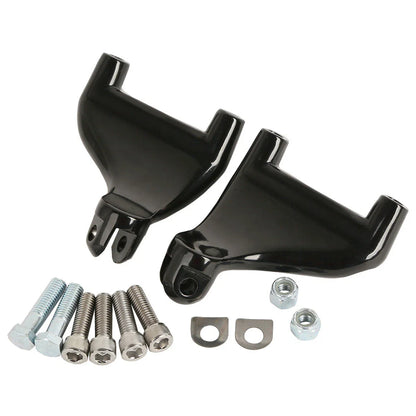 Black Passenger Foot Pegs for Harley Sportster XL883 1200 (2004-2013)