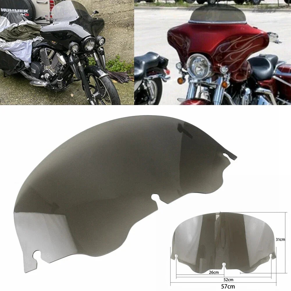 10" Wave Windshield for Harley Touring Electra Glide EFI FLHTI (1996-2013)