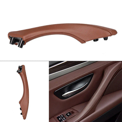 Left Side Red Door Trim Pull Handle Real Leather for BMW 5 Series (2010-2017)