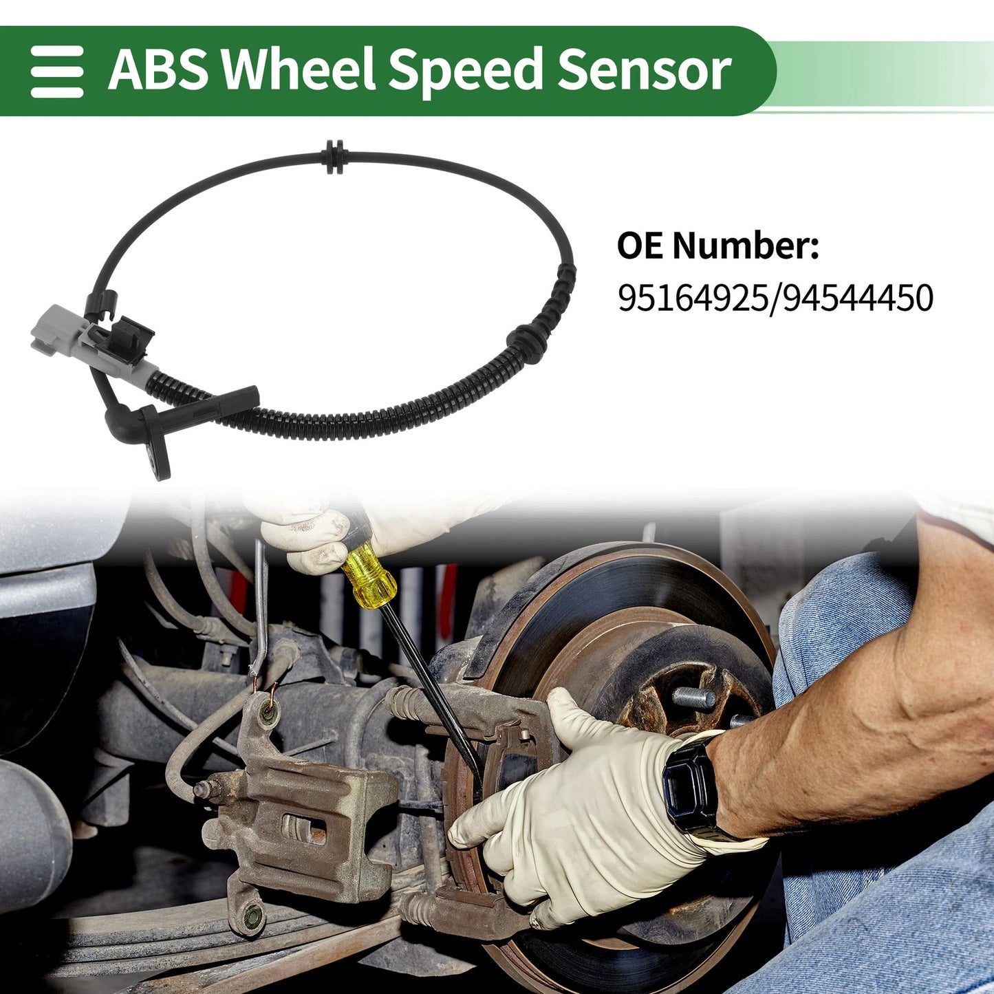 ABS Wheel Speed Sensor No. 95164925 for Chevrolet Sonic (2012–2020) Rear Left