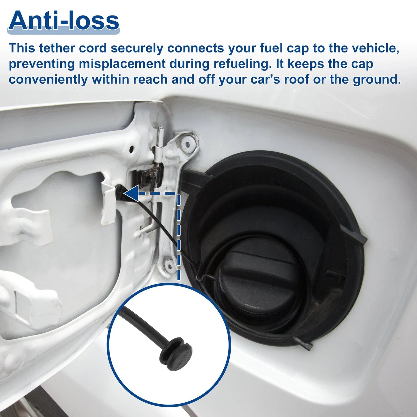 Fuel Tank Cap Tether No.A2224700105 for Mercedes-Benz A-Class (2009–2017)