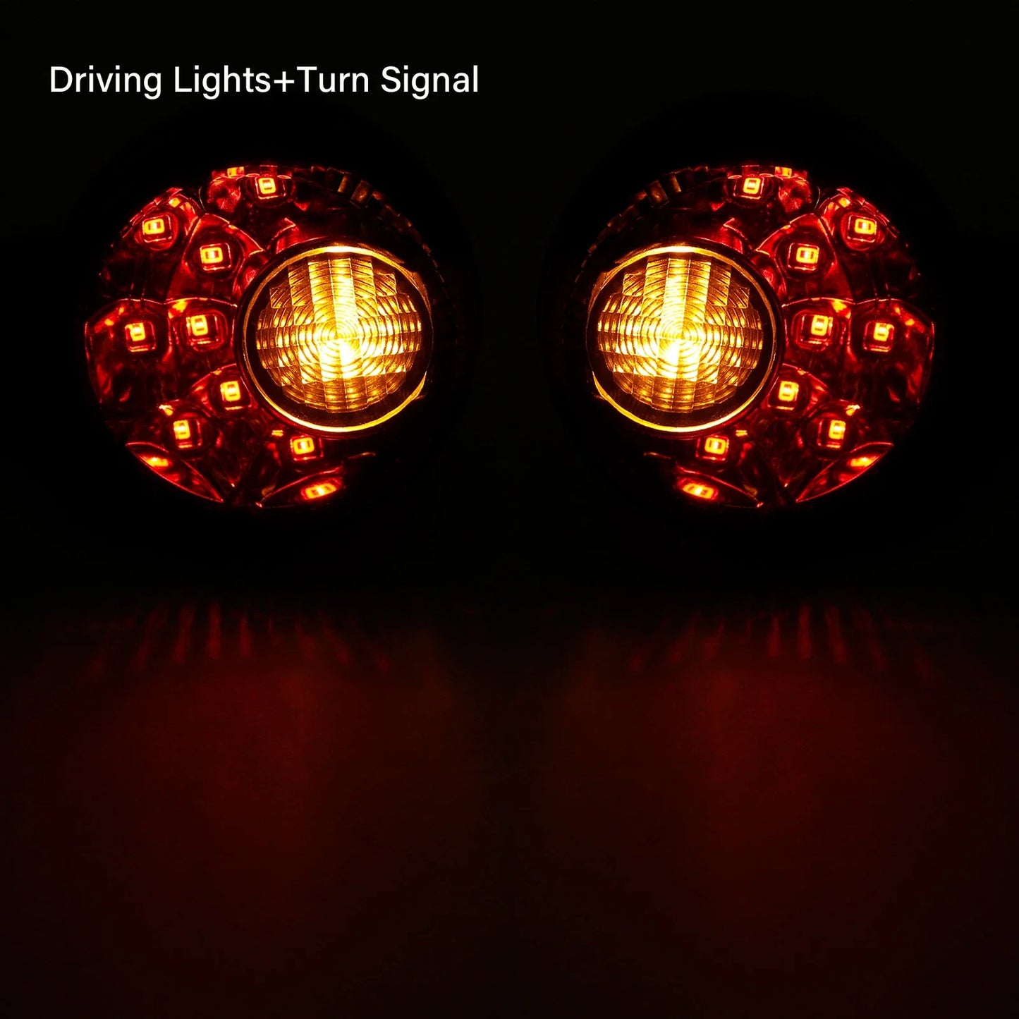 LED Rear Turn Signal Lights Smoke for Harley Sportster XL 883 1200 (1992-2022)