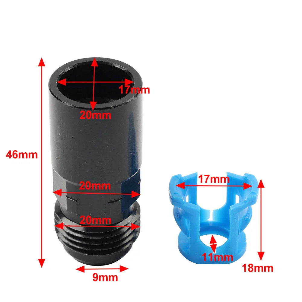 8AN Male to 3/8" Female SAE Quick-Disconnect EFI Fuel Rail Fitting