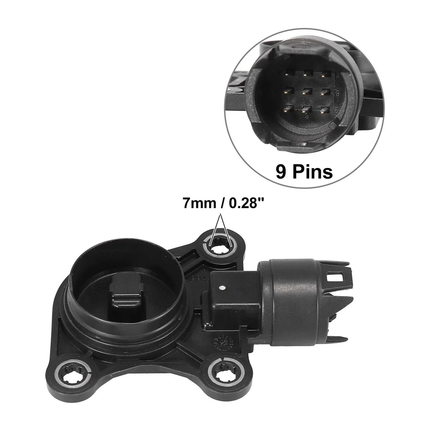 9 Pins Vehicle Engine Camshaft Position Sensor for BMW Mini Black