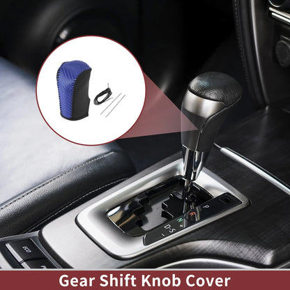 1 Pc Gear Shift Knob Cover for Nissan Murano (2009–2013) Black Blue
