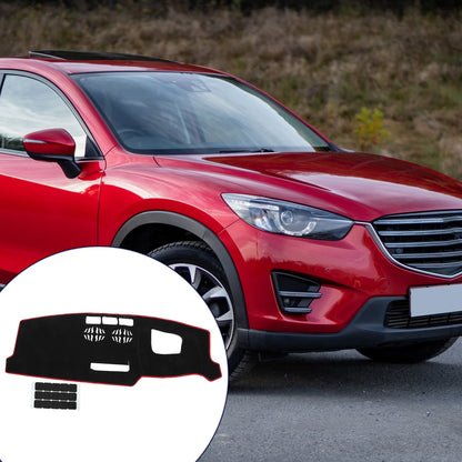 Dashboard Cover Mat for Mazda CX-5 (2016–2024) Black Red