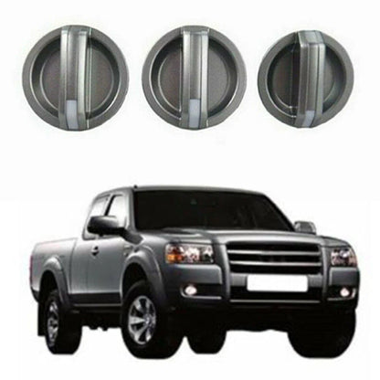 3 x Interior Heater Fan Control Knobs for Ford PJ/PK Mazda BT50 Accessories