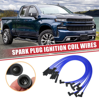 9 Pcs Spark Plug Wire Ignition Coil Cable for Chevrolet SBC BBC (1960–2023)