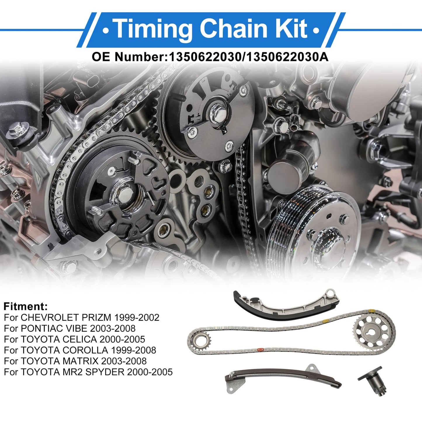 Timing Chain Kit for Chevrolet Prizm (1999–2002) No. 1350622030/1350622030A