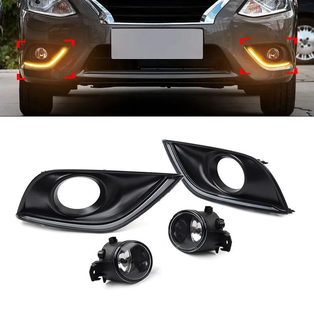 2X DRL Daytime Running Light Turn Signal Lamp for Nissan Navara NP300 (2020–2022)