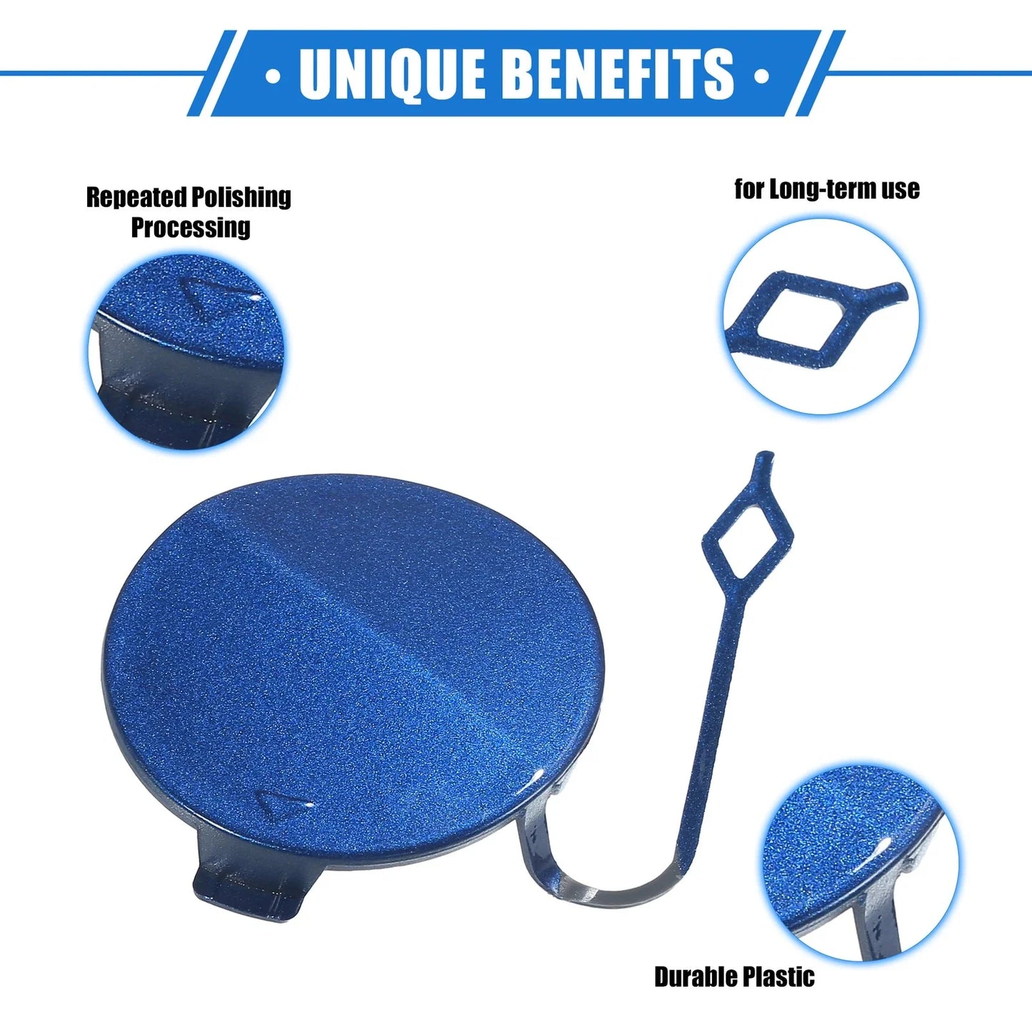 Tow Hook Eye Hole Cover for BMW F32 F33 F40 - Blue Front Right