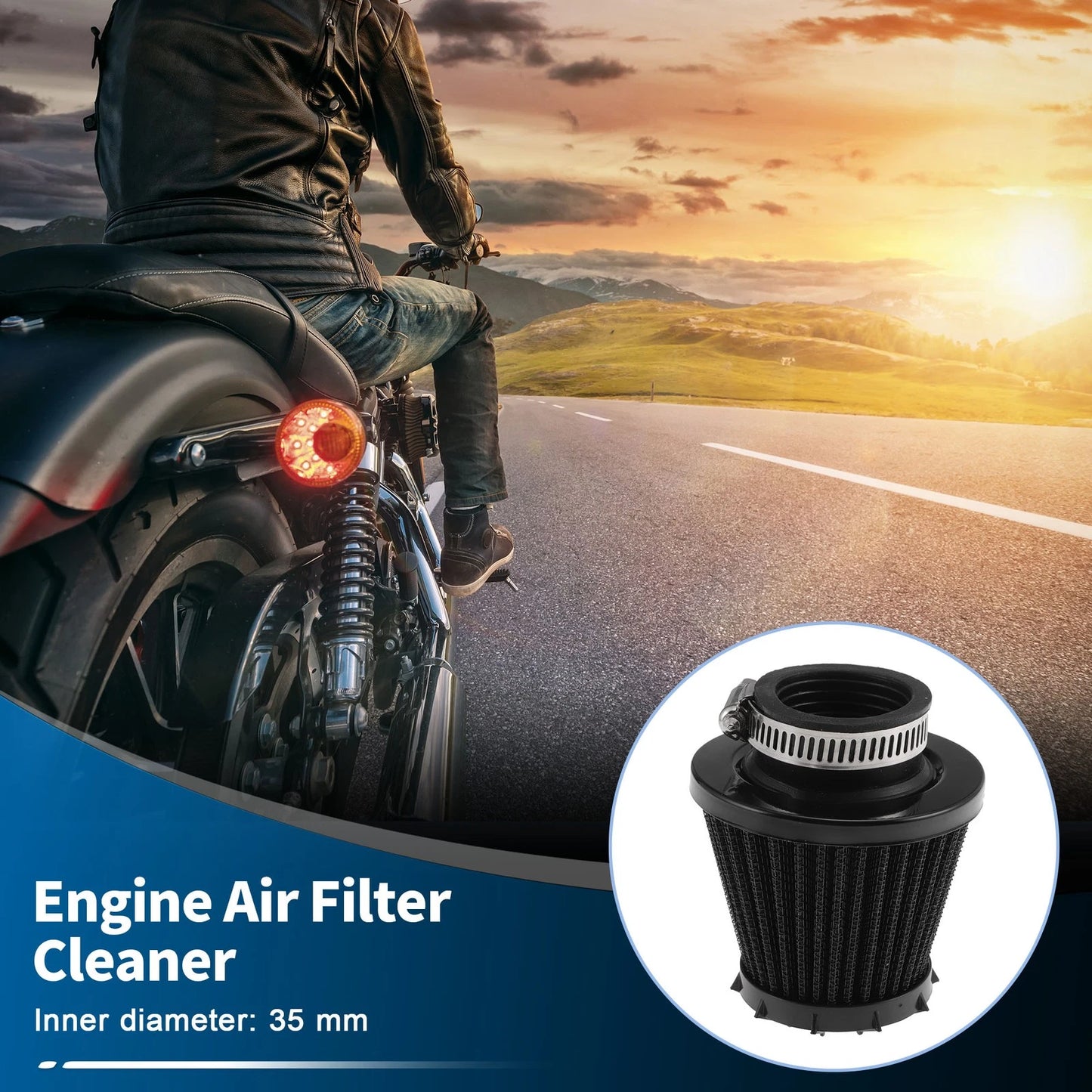 Air Filter for Universal Motorcycle (35 mm)