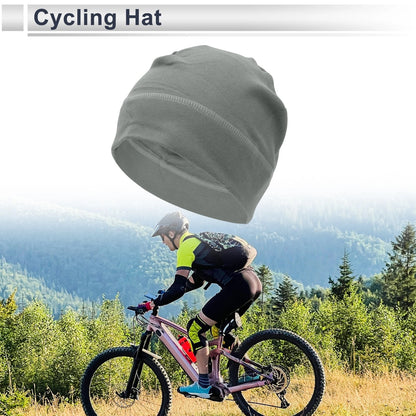 Cycling Hat for Universal Fit (27x19cm) - Light Gray, Ear Protection