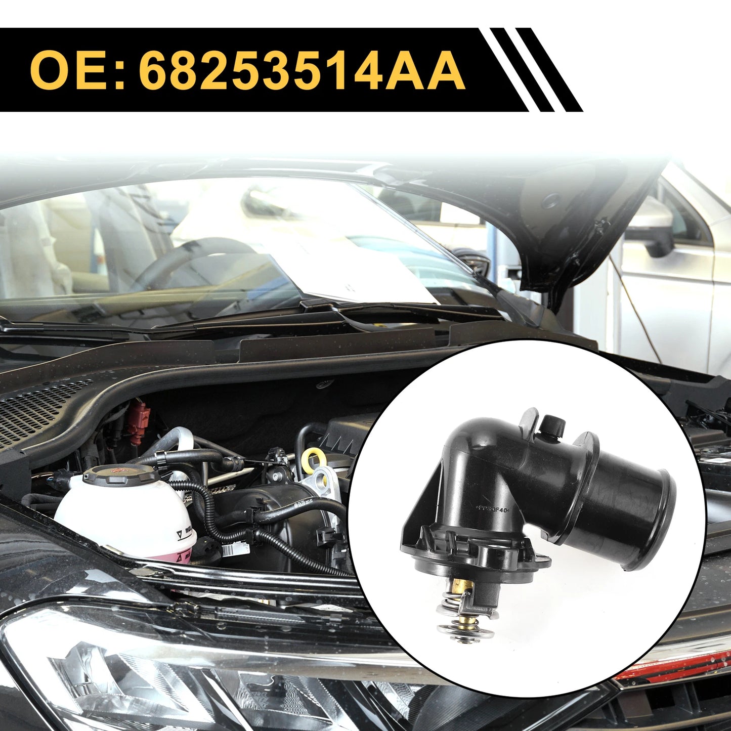 Engine Coolant Thermostat Housing Assembly for Jeep Grand Cherokee (2014–2019)