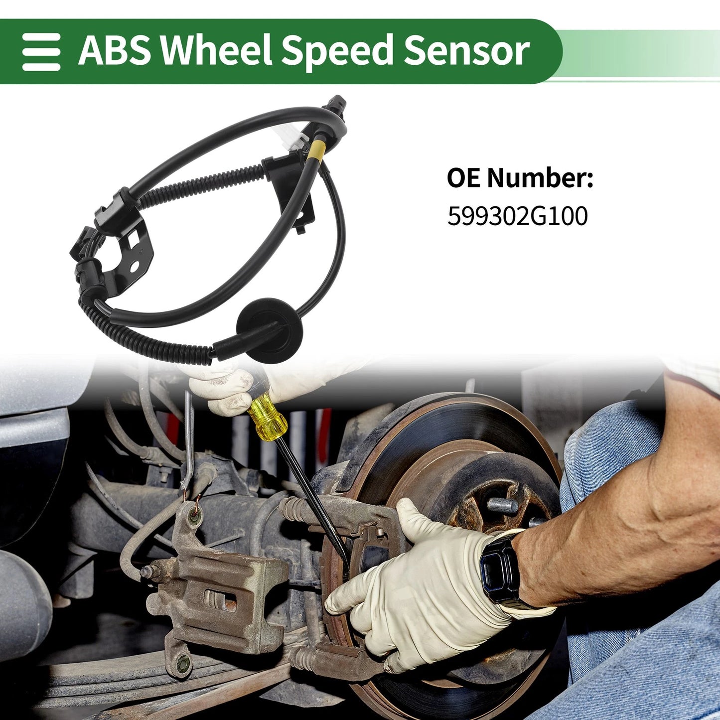 ABS Wheel Speed Sensor No. 599302G100 for Kia Optima (2007–2010) Rear Right