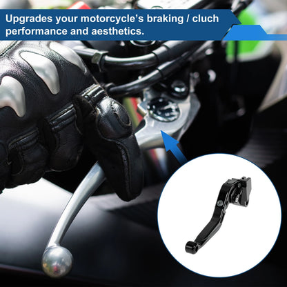 Adjustable Brake Clutch Levers for Kawasaki Versys 650 (2015–2023) Solid Black